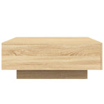 Salongbord Med Led-Lys Sonoma Eik 80X80X31 Cm