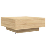 Salongbord Med Led-Lys Sonoma Eik 80X80X31 Cm