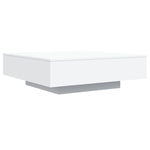Salongbord Hvit 100X100X31 Cm Konstruert Tre