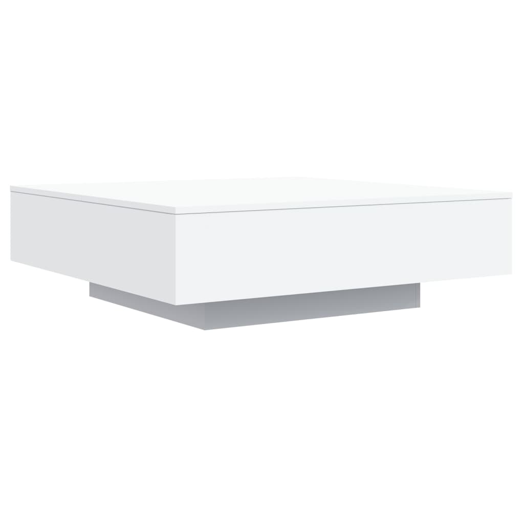 Salongbord Hvit 100X100X31 Cm Konstruert Tre