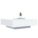 Salongbord Hvit 100X100X31 Cm Konstruert Tre