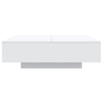 Salongbord Hvit 100X100X31 Cm Konstruert Tre