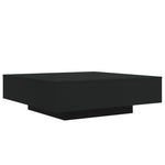 Salongbord Svart 100X100X31 Cm Konstruert Tre