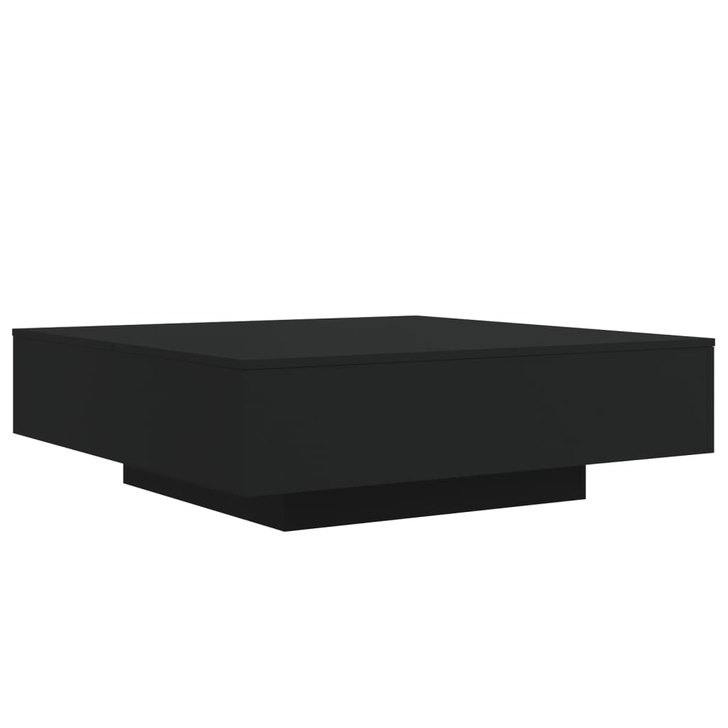Salongbord Svart 100X100X31 Cm Konstruert Tre