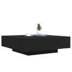 Salongbord Svart 100X100X31 Cm Konstruert Tre