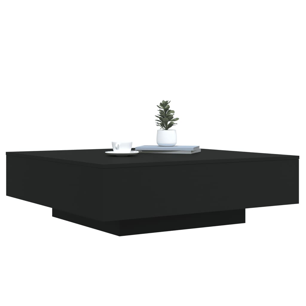 Salongbord Svart 100X100X31 Cm Konstruert Tre