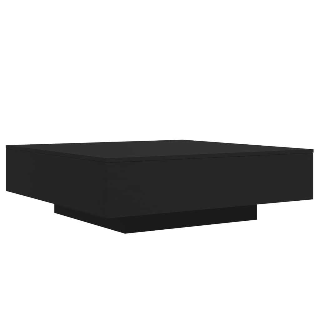 Salongbord Svart 100X100X31 Cm Konstruert Tre