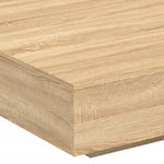 Salongbord Med Led-Lys Sonoma Eik 100X100X31 Cm