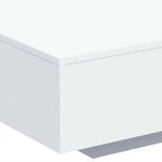 Salongbord Med Led-Lys Hvit 85X55X31 Cm