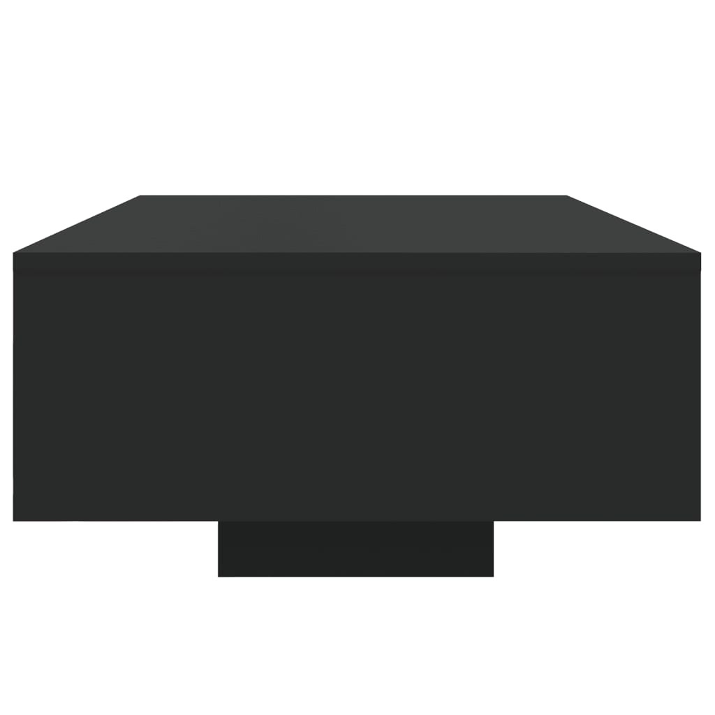 Sofabord Med Led-Lys Svart 85X55X31 Cm