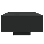 Sofabord Med Led-Lys Svart 85X55X31 Cm