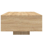 Salongbord Med Led-Lys Sonoma Eik 85X55X31 Cm
