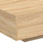 Salongbord Med Led-Lys Sonoma Eik 85X55X31 Cm