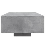 Salongbord Med Led-Lys Betonggrå 85X55X31 Cm