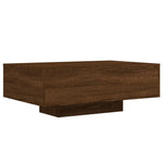 Salongbord Med Led-Lys Brun Eik 85X55X31 Cm