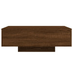 Salongbord Med Led-Lys Brun Eik 85X55X31 Cm