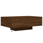 Salongbord Med Led-Lys Brun Eik 85X55X31 Cm