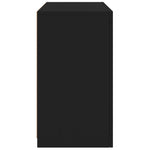 Skjenk Med Led-Lys Svart 60,5X37X67 Cm