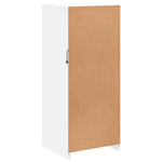 Skjenk Med Led-Lys Hvit 41X37X100 Cm