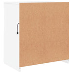 Skjenk Med Led-Lys Hvit 60X37X67 Cm