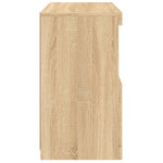 Skjenk Med Led-Lys Sonoma Eik 60X37X67 Cm
