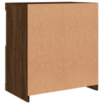 Skjenk Med Led-Lys Brun Eik 60X37X67 Cm