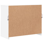 Skjenk Med Led-Lys Hvit 81X37X67 Cm