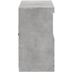Skjenk Med Led-Lys Betonggrå 81X37X67 Cm