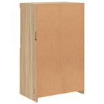 Skjenk Med Led-Lys Sonoma Eik 60,5X37X100 Cm