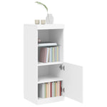 Skjenk Med Led-Lys Hvit 41X37X100 Cm