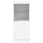 Skjenk Med Led-Lys Hvit 41X37X100 Cm