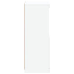 Skjenk Med Led-Lys Hvit 41X37X100 Cm