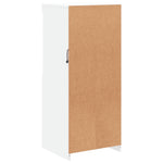 Skjenk Med Led-Lys Hvit 41X37X100 Cm