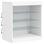 Skjenk Med Led-Lys Hvit 60,5X37X67 Cm