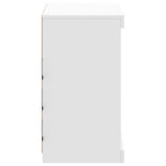 Skjenk Med Led-Lys Hvit 60,5X37X67 Cm