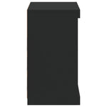 Skjenk Med Led-Lys Svart 60,5X37X67 Cm