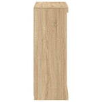 Skjenk Med Led-Lys Sonoma Eik 60,5X37X100 Cm