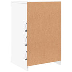 Skjenk Med Led-Lys Hvit 41X37X67 Cm