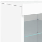 Skjenk Med Led-Lys Hvit 41X37X67 Cm