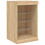 Skjenk Med Led-Lys Sonoma Eik 41X37X67 Cm