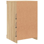 Skjenk Med Led-Lys Sonoma Eik 41X37X67 Cm