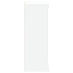 Skjenk Med Led-Lys Hvit 41X37X100 Cm