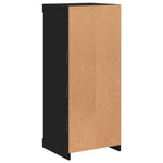 Skjenk Med Led-Lys Svart 41X37X100 Cm