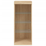 Skjenk Med Led-Lys Sonoma Eik 41X37X100 Cm