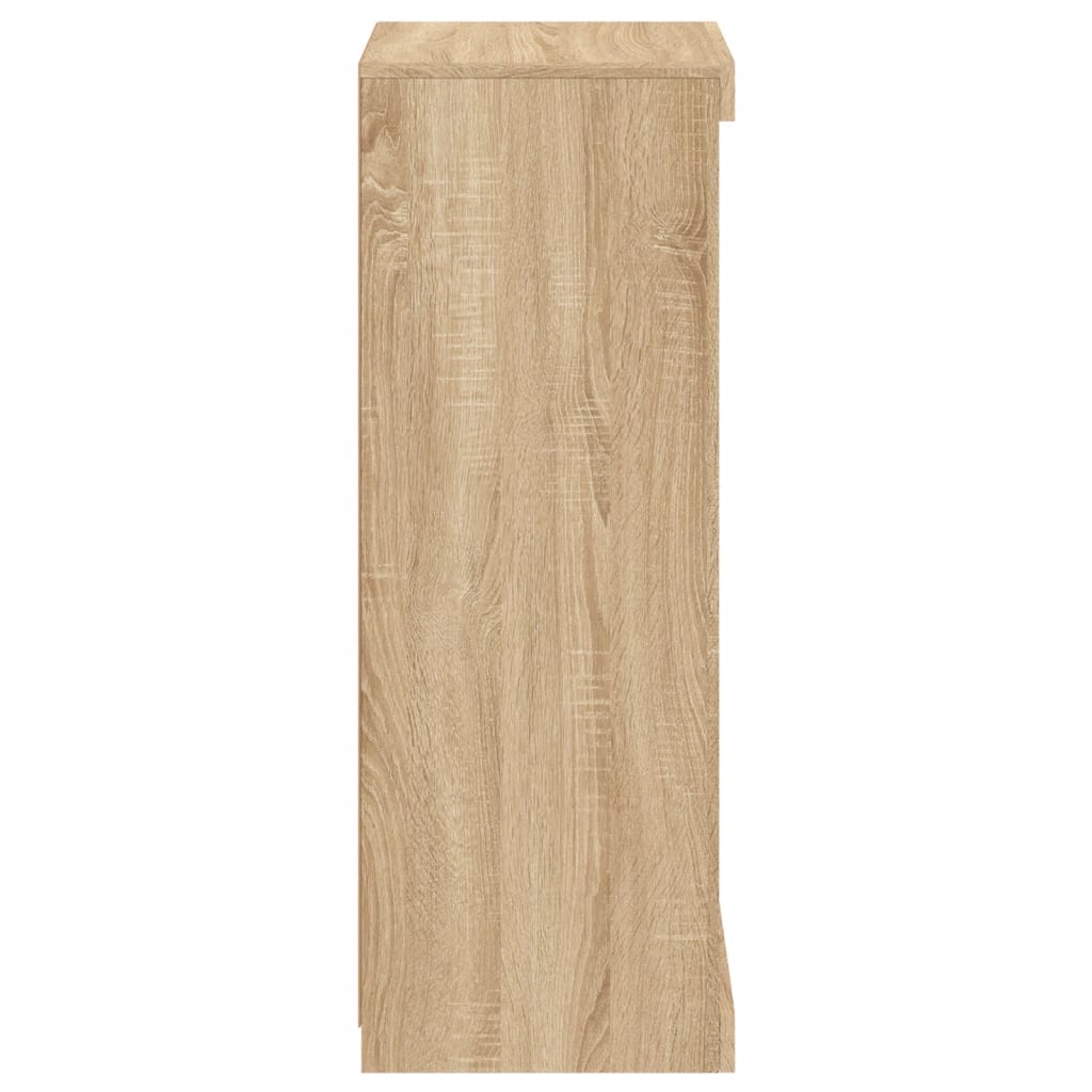 Skjenk Med Led-Lys Sonoma Eik 41X37X100 Cm