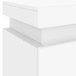 Nattbord Med Led 2 Stk Hvit 35X39X55 Cm