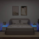 Nattbord Med Led 2 Stk Hvit 35X39X55 Cm