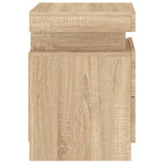 Nattbord Med Led Sonoma Eik 35X39X55 Cm