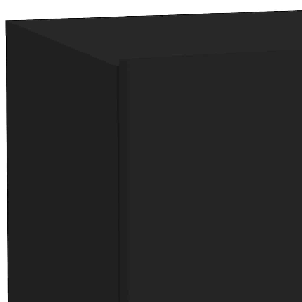 Nattbord Med Led Svart 70X36X40,5 Cm