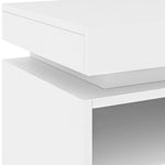 Nattbord Med Led Hvit 40X39X48,5 Cm